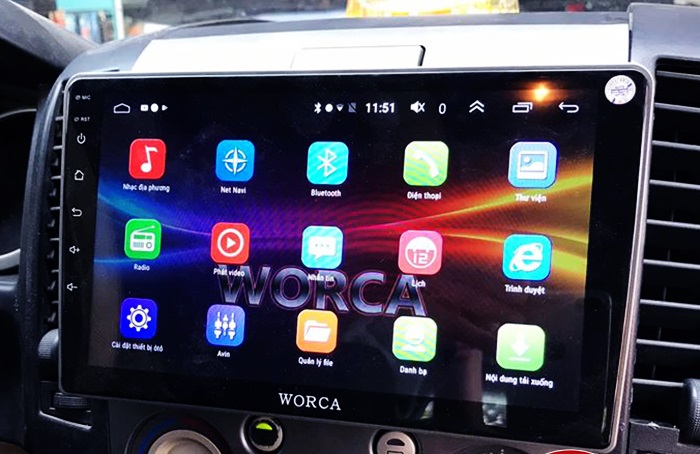 Màn hình Android Worca - Thiết Bị Định Vị Sông Bé Auto - Hợp Tác Xã Dịch Vụ Vận Tải Sông Bé